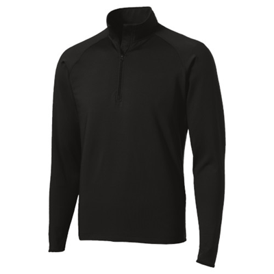 Stretch Quarter Zip - Black
